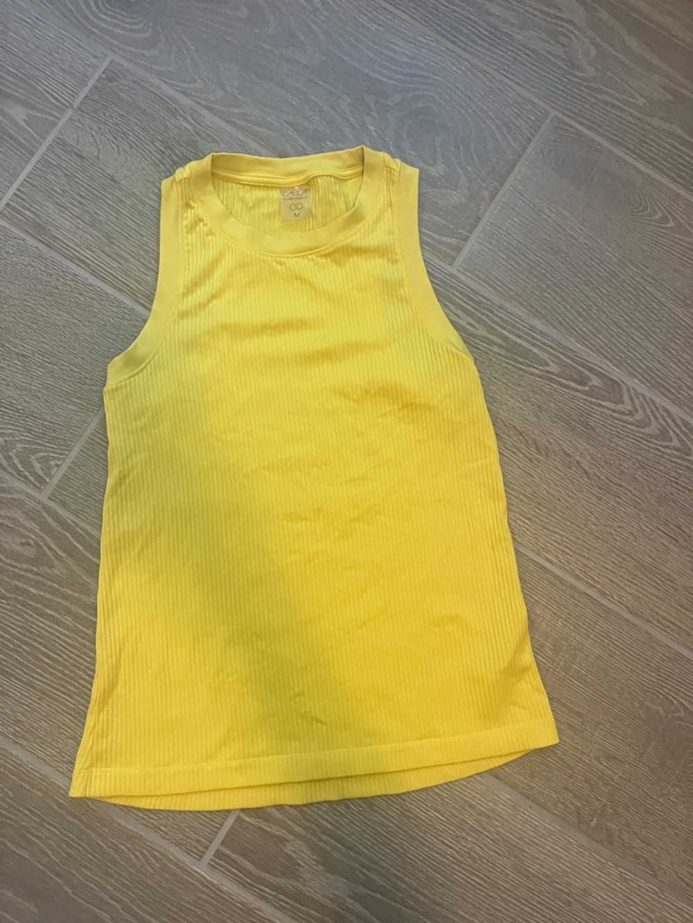 CALIA by Carrie Underwood Women’s Bright Yellow Ribbed Tank